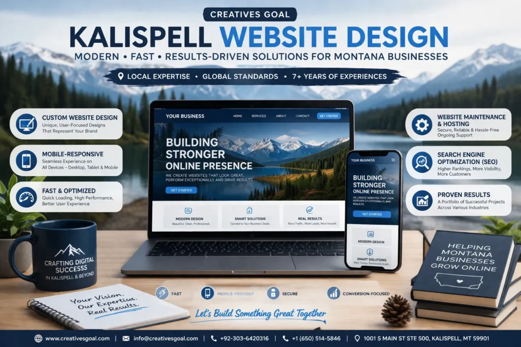 Kalispell website design with modern , fast and result driven solutions